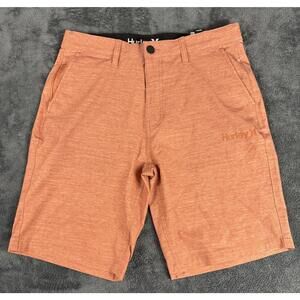 Hurley Men's H2O-Dri Walk Shorts Salmon/Orange Heathered Color Size 32